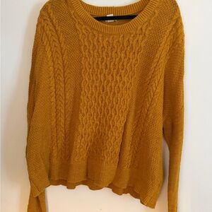 Mossimo Supply Co. Golden Cable Knit Sweater